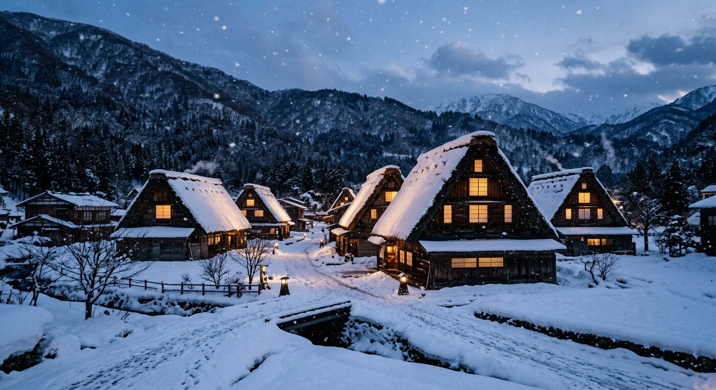 Snow village